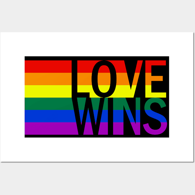 Love Always Wins Wall Art by machmigo